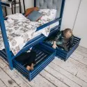 Ящики реечные Ящики выкатные на колёсиках синие